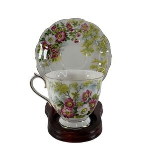 Royal Albert Bone China Tea Saucer Flower of the Month Series June England 1970